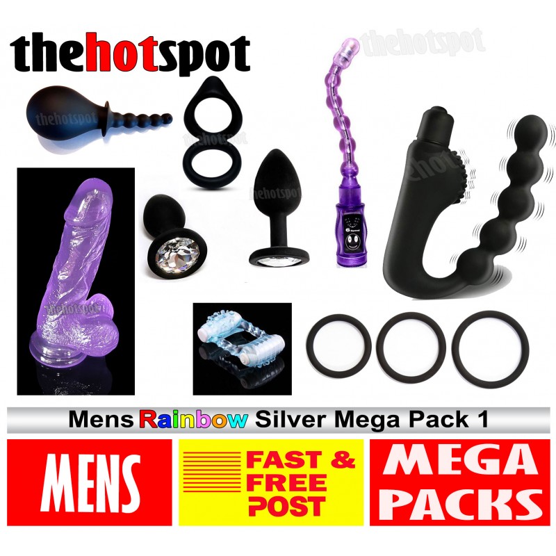 GAY MENS COUPLES SILVER PACK 1 SEX TOY MEGA PACK